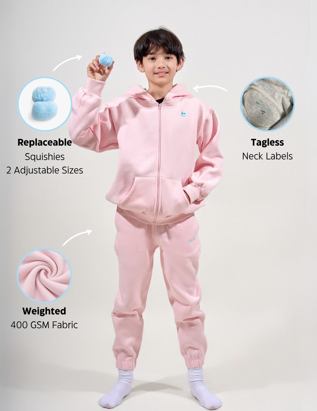 ClassicKidsZipBabyPink #Colour_Baby Pink