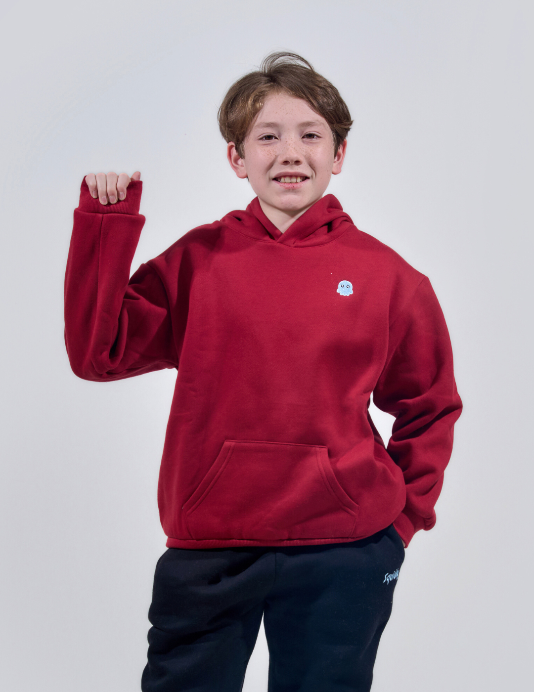 ClassicKidsHoodieMaroon