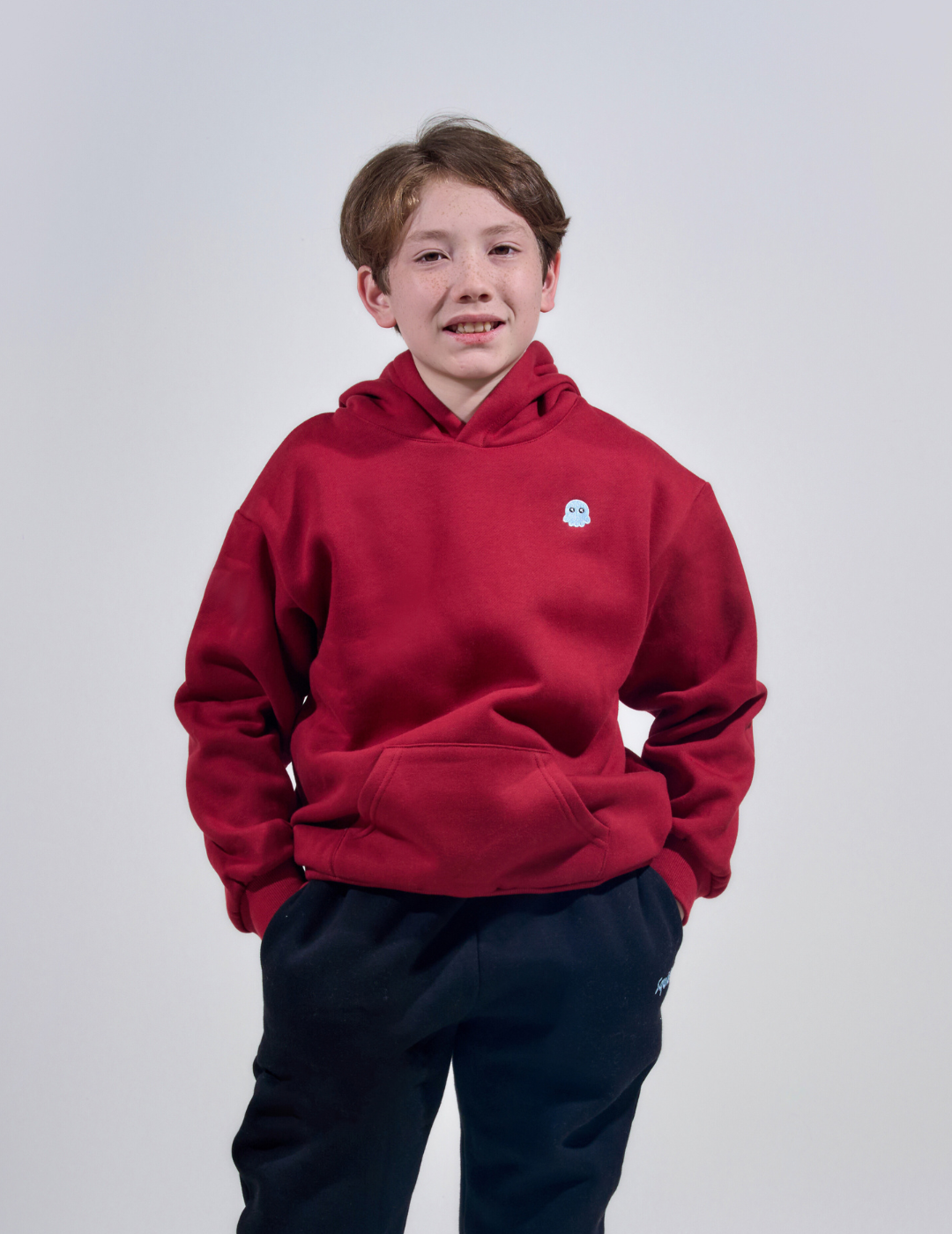 ClassicKidsHoodieMaroon1