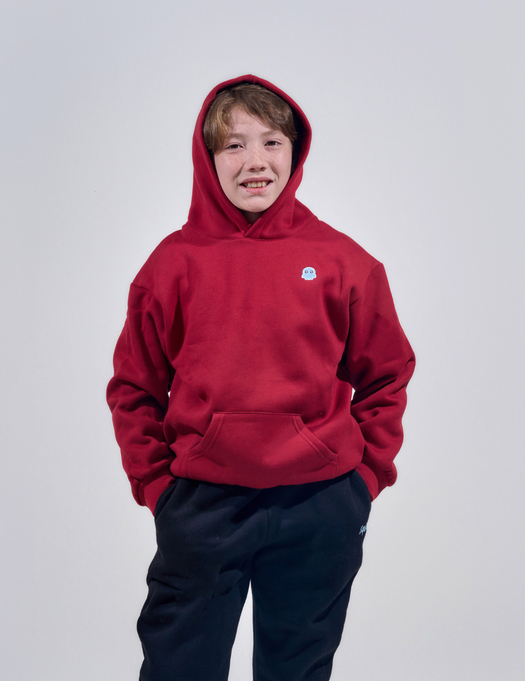 ClassicKidsHoodieMaroon2