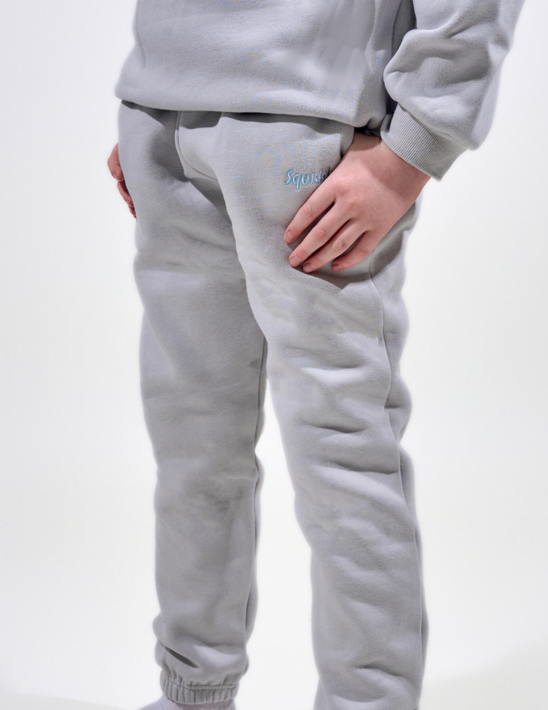 squiddyclassickidssweatpantfoggrey2 #Colour_Fog Grey