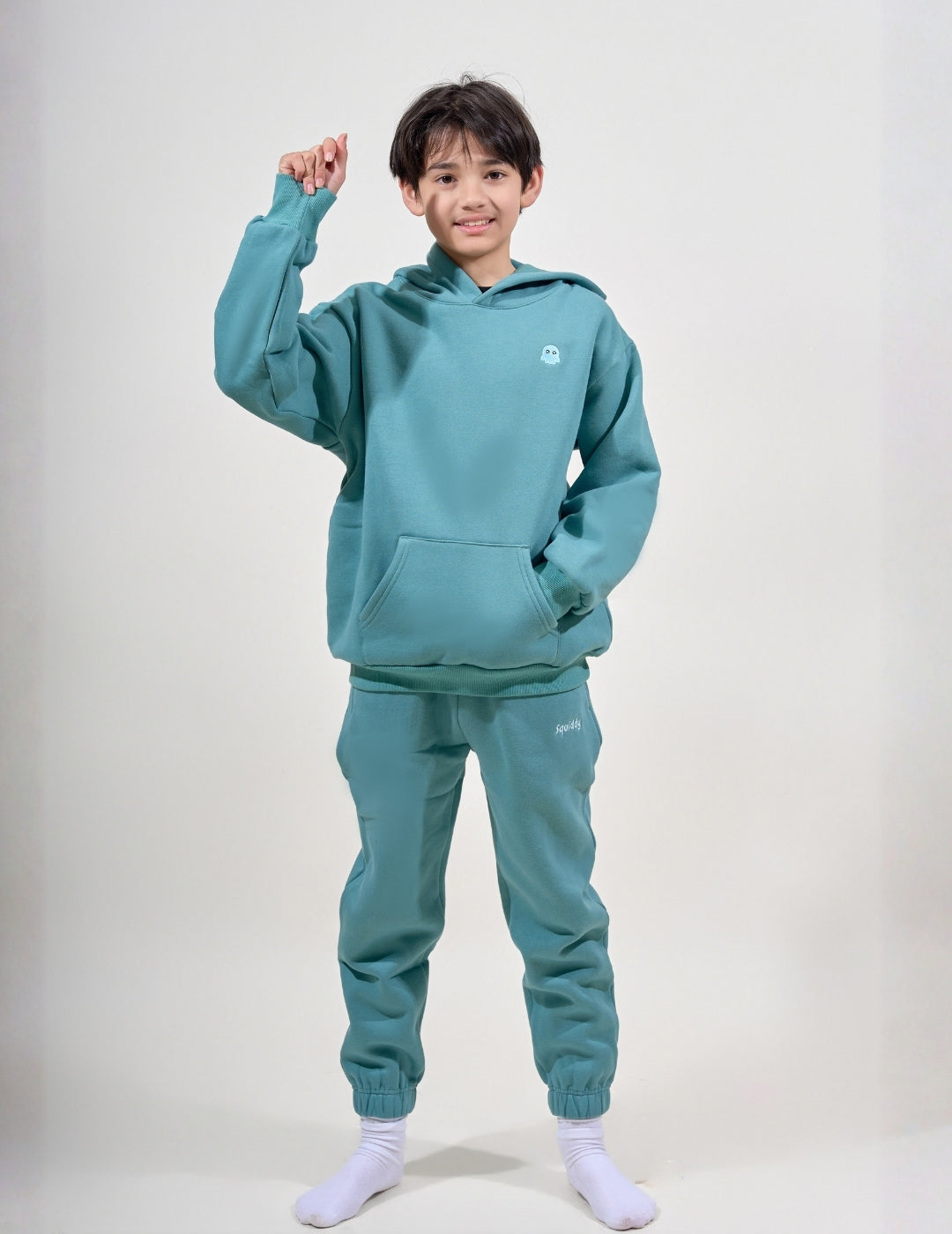 ClassicKidsHoodieTealGreen #Colour_Teal Green