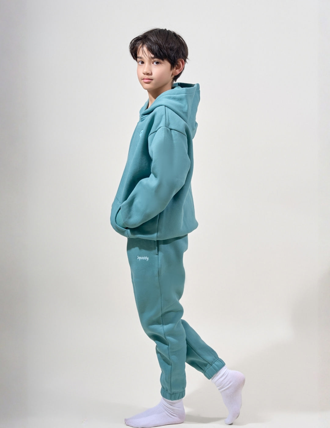 ClassicKidsHoodieTealGreen #Colour_Teal Green
