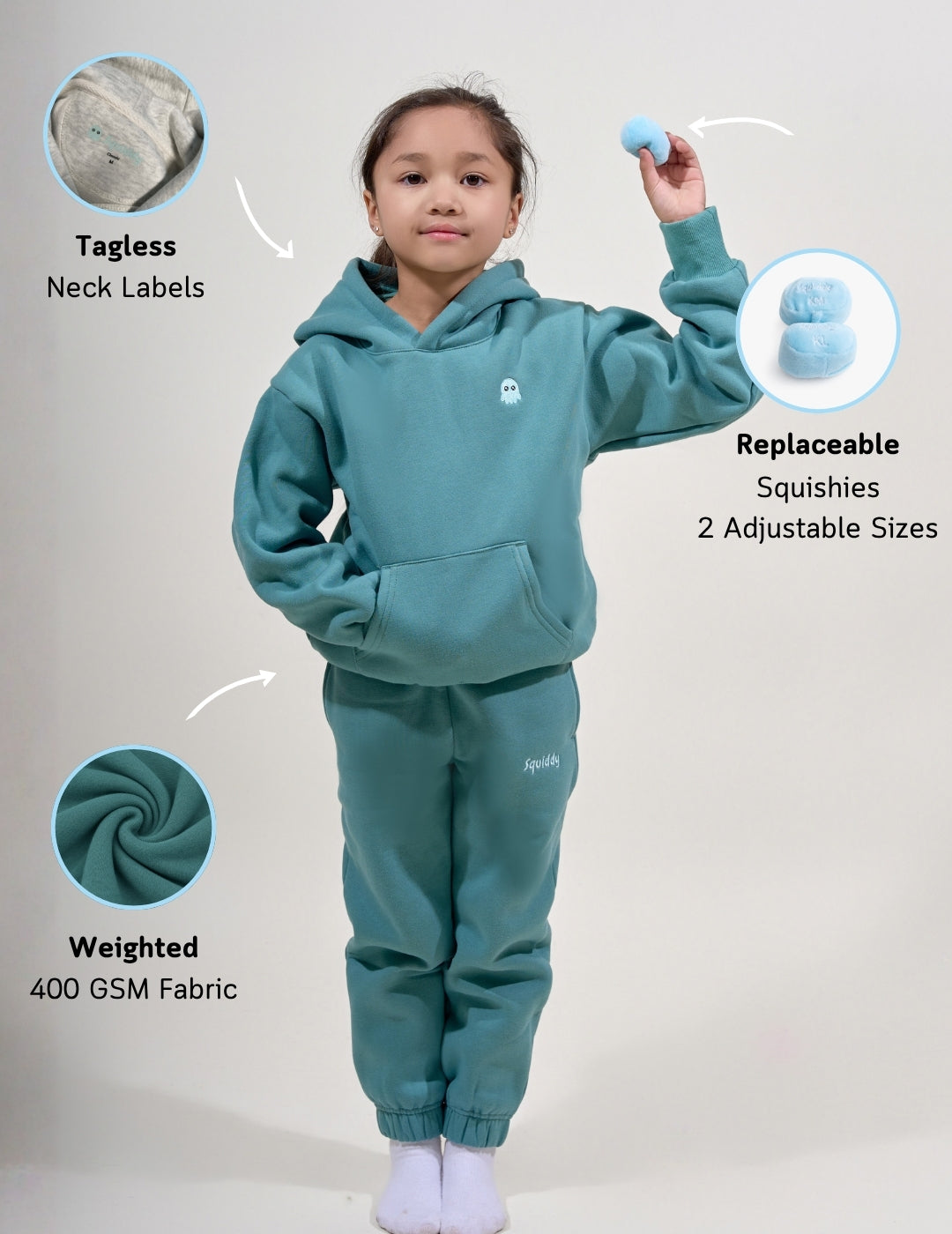 ClassicKidsHoodieTealGreen #Colour_Teal Green