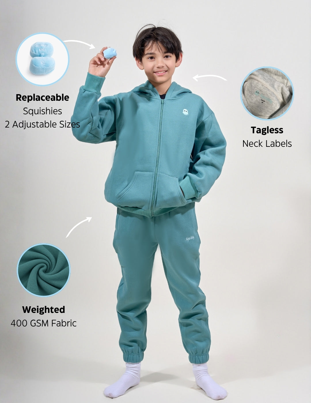 ClassicKidsZipTealGreen #Colour_Teal Green