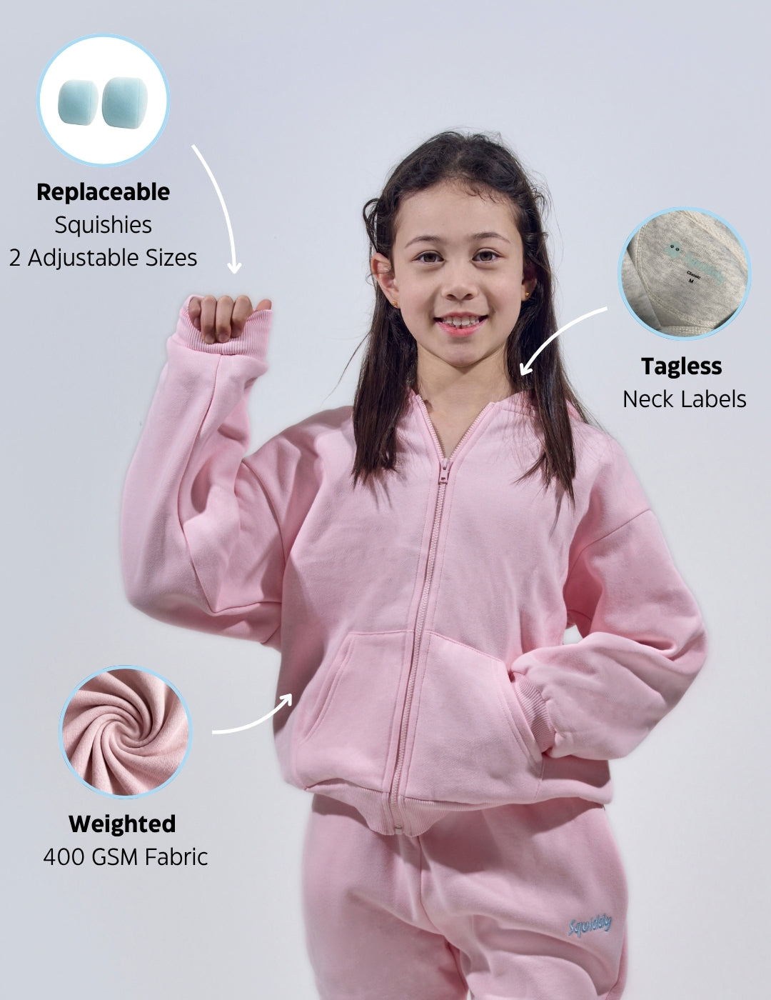 ClassicKidsZipBabyPink #Colour_Baby Pink