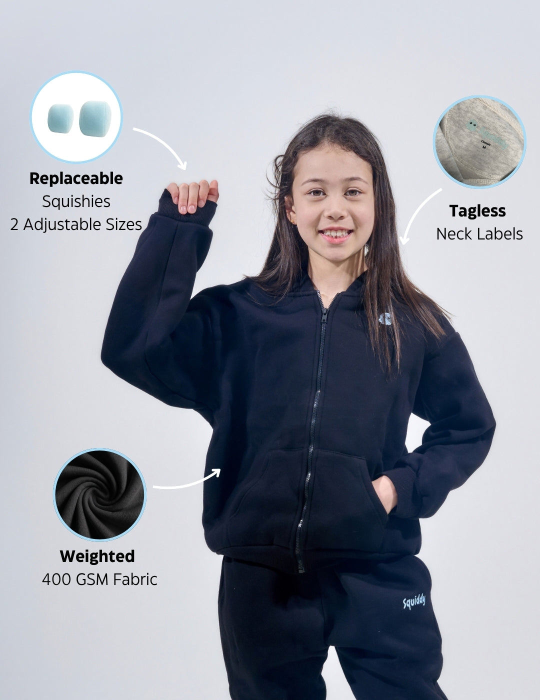 ClassicKidsZipBlack #Colour_Black