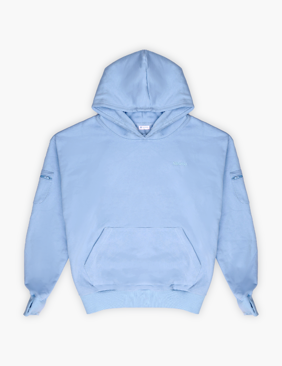 Squiddy Essential Hoodie Baby Blue - Weighted Hoodies With Builtin Squishies Flats #Colour_Baby Blue