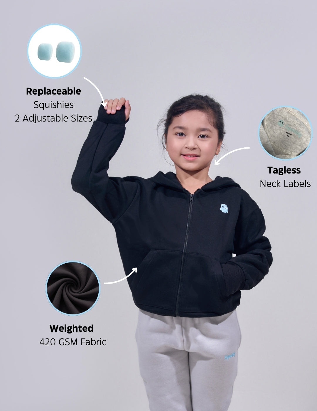 EssentialKidsZipBlack #Colour_Black