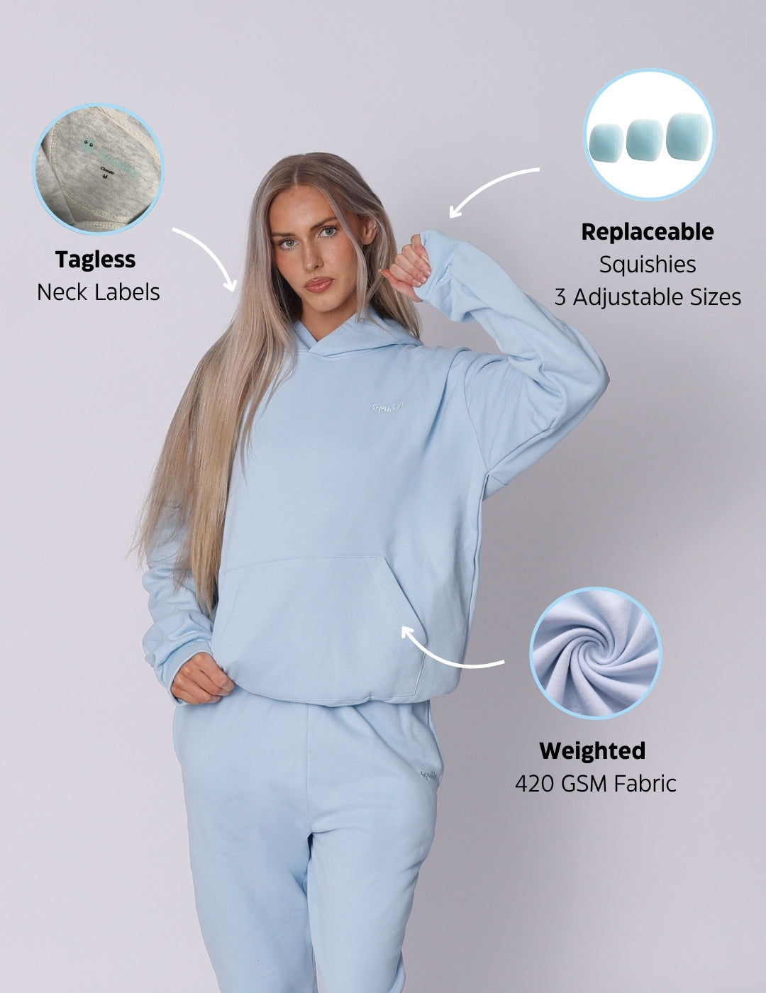 EssentialLetterHoodieBabyBlue #Colour_Baby Blue