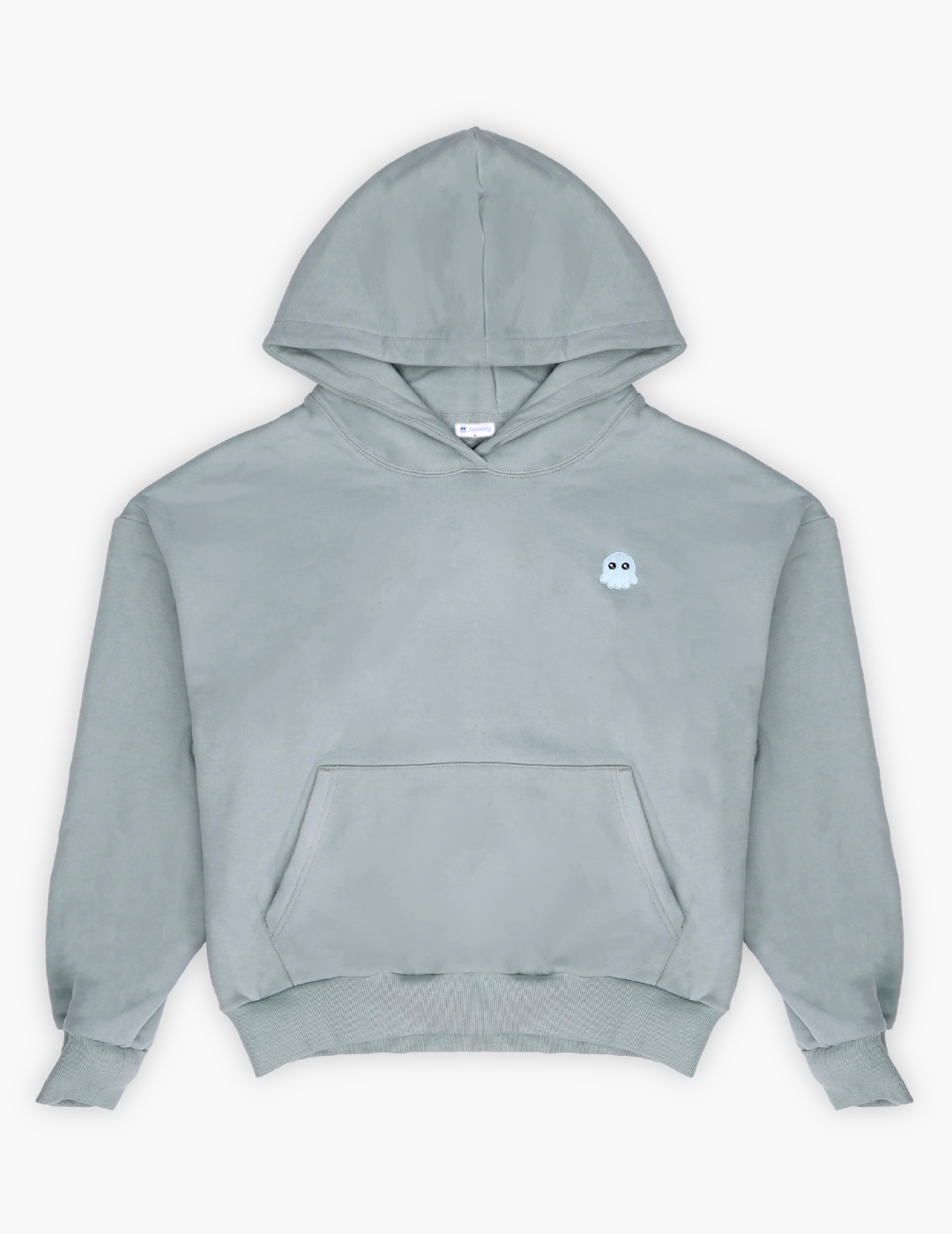 The Signature Squiddy Hoodie - Squiddy - WeightedHoodiesWithBuiltinSquishies Sage Green Flats