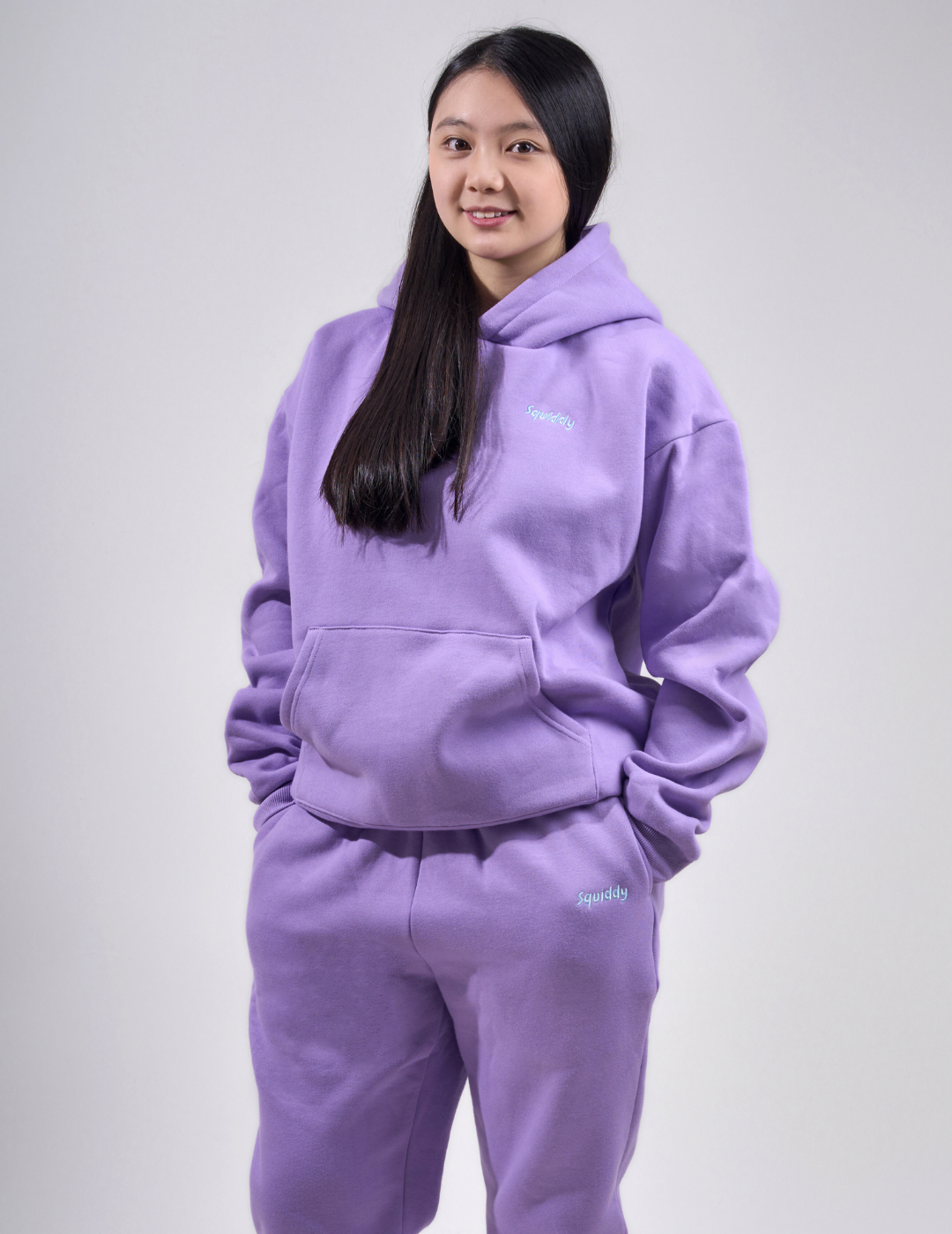 “Squiddy” Classic Hoodie - Squiddy - WeightedHoodiesWithBuiltinSquishiesLavenderPurple2