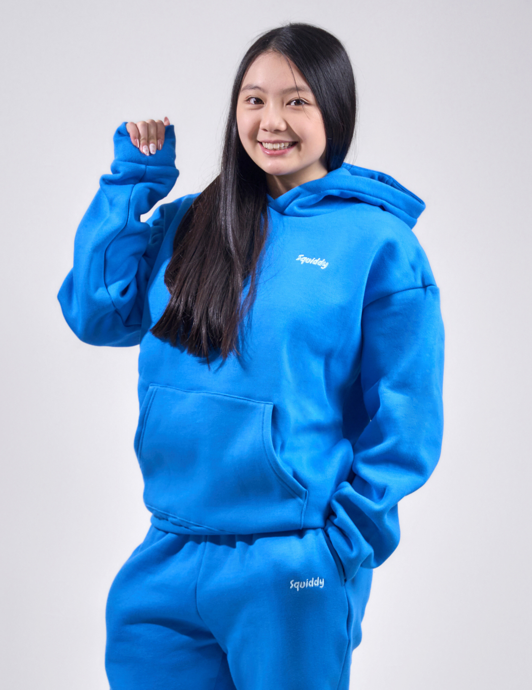 “Squiddy” Classic Hoodie - Squiddy - WeightedHoodiesWithBuiltinSquishiesOceanBlue1