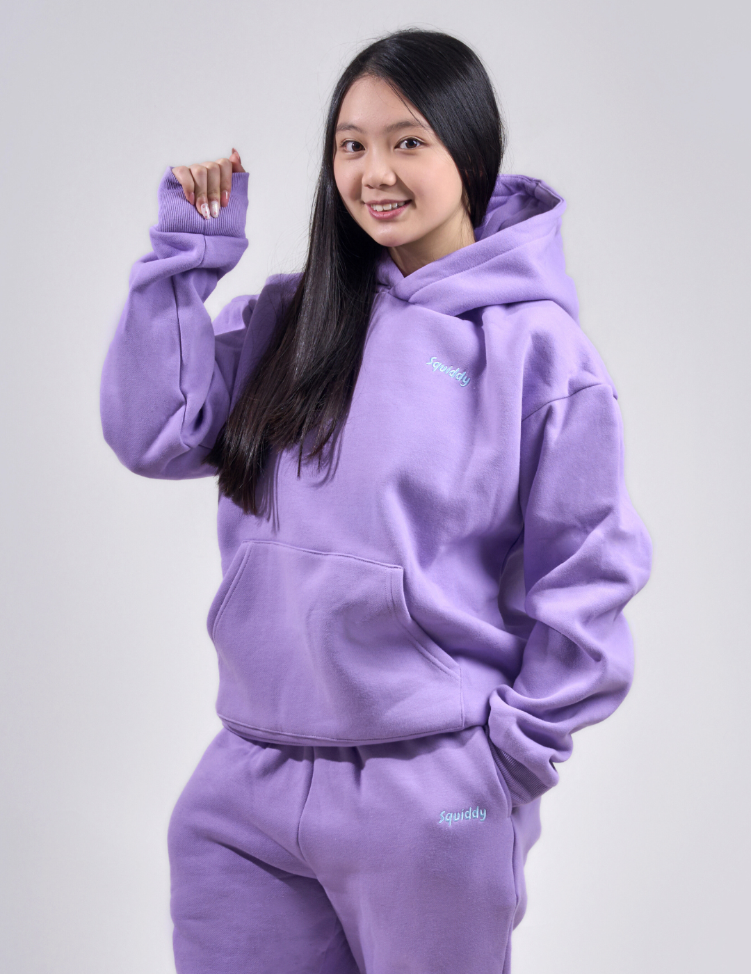 “Squiddy” Classic Hoodie - Squiddy - WeightedHoodiesWithBuiltinSquishiesLavenderPurple1
