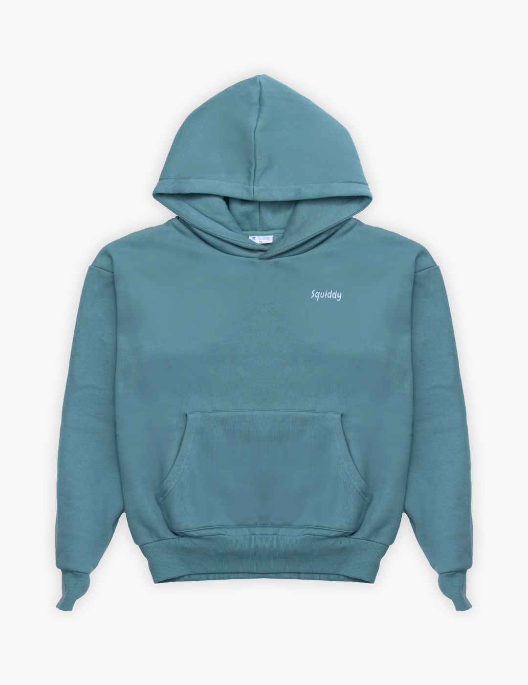 “Squiddy” Classic Hoodie - Teal Green Weighted Flat