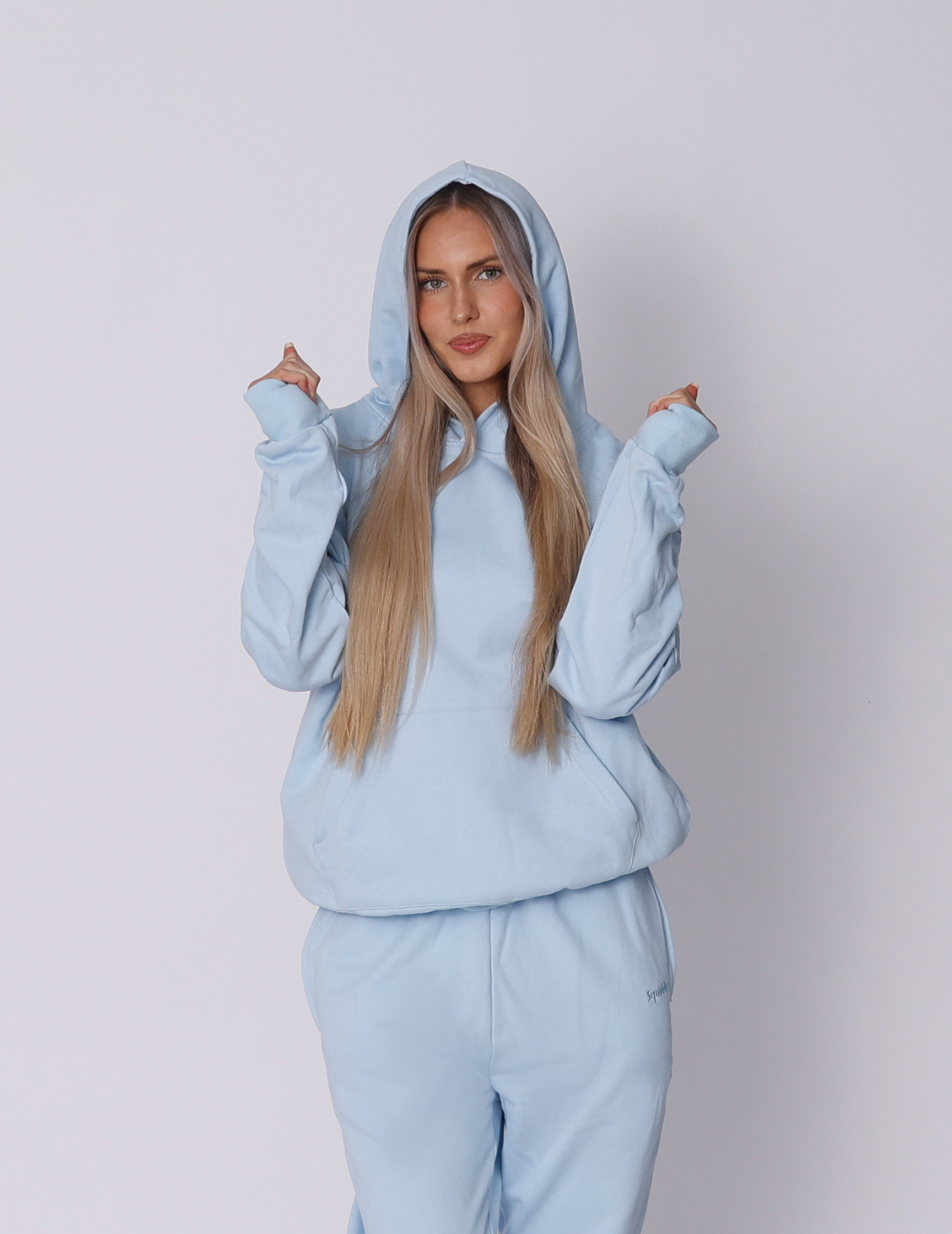 Squiddy Essential Hoodie Baby Blue - Weighted Hoodies With Builtin Squishies #Colour_Baby Blue
