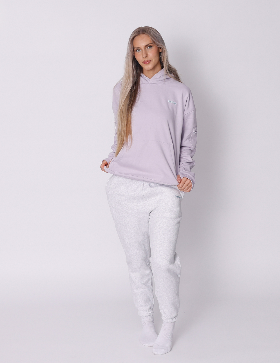Squiddy Essential Hoodie Light Lavender - Weighted Hoodies With Builtin Squishies #Colour_Light Lavender