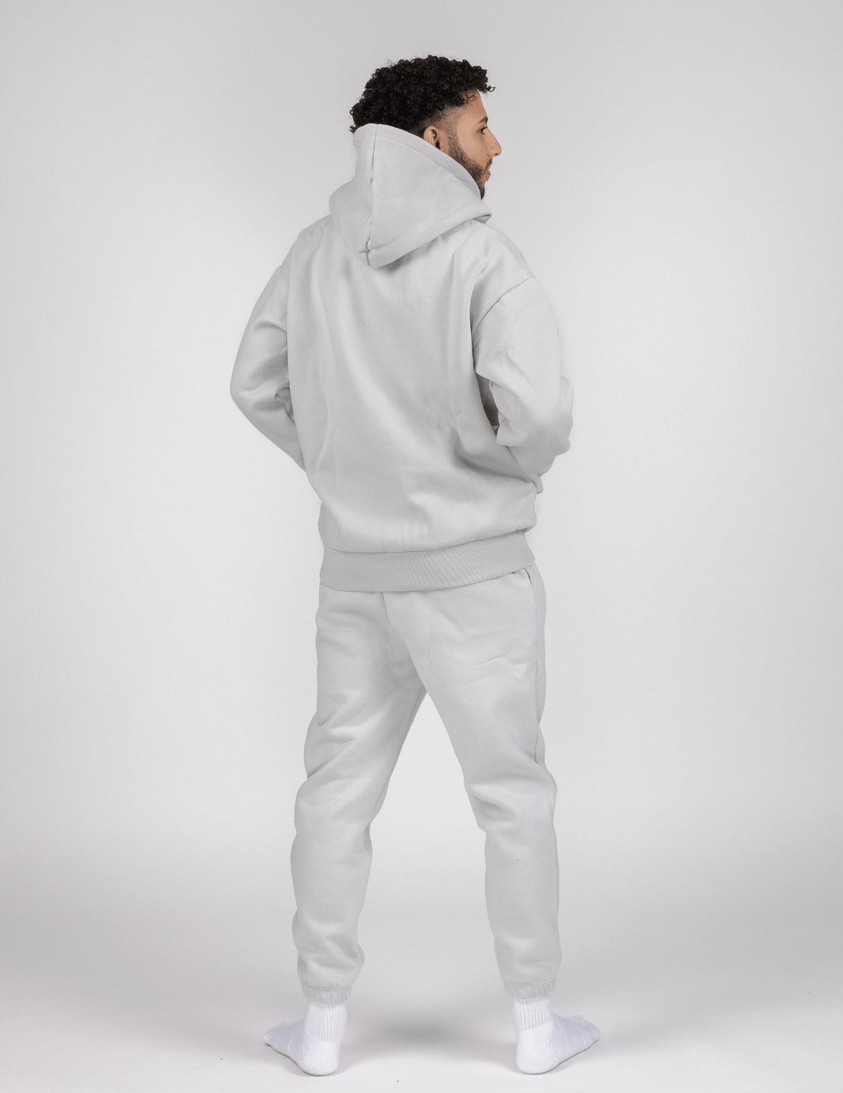 The Classic Squiddy Zip Hoodie - Squiddy - WeightedHoodiesWeightedSweatpantsWithBuiltinSquishies #Colour_Fog Grey