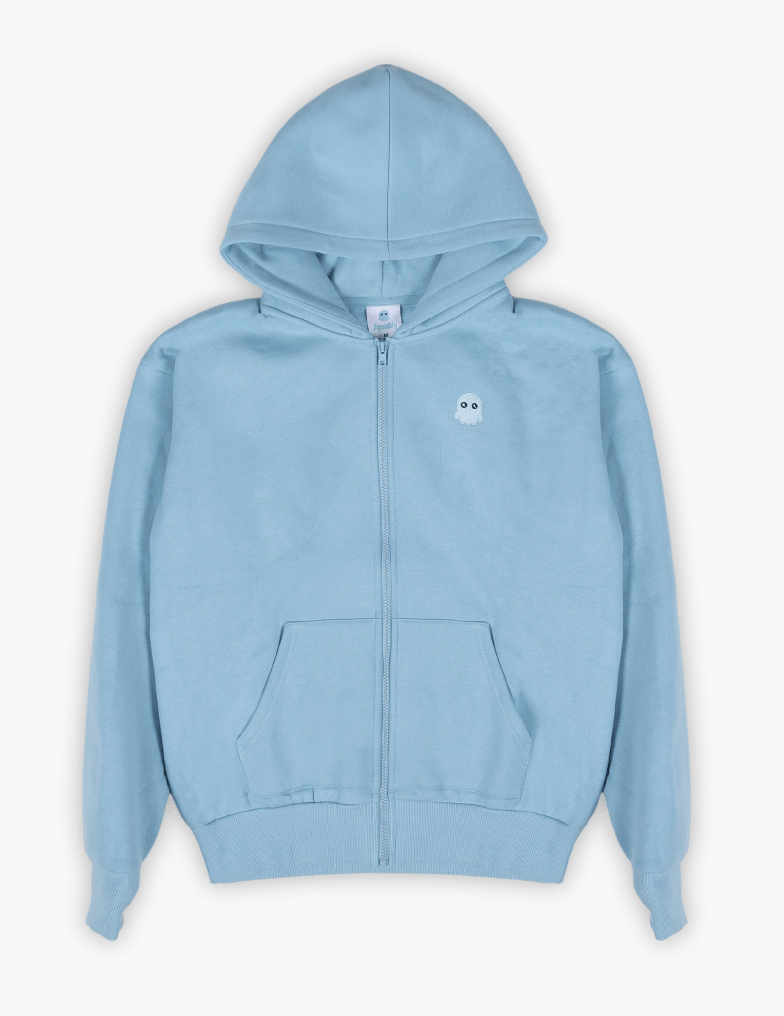 The Classic Squiddy Zip Hoodie - Squiddy - WeightedHoodiesWeightedSweatpantsWithBuiltinSquishies #Colour_Sky Blue