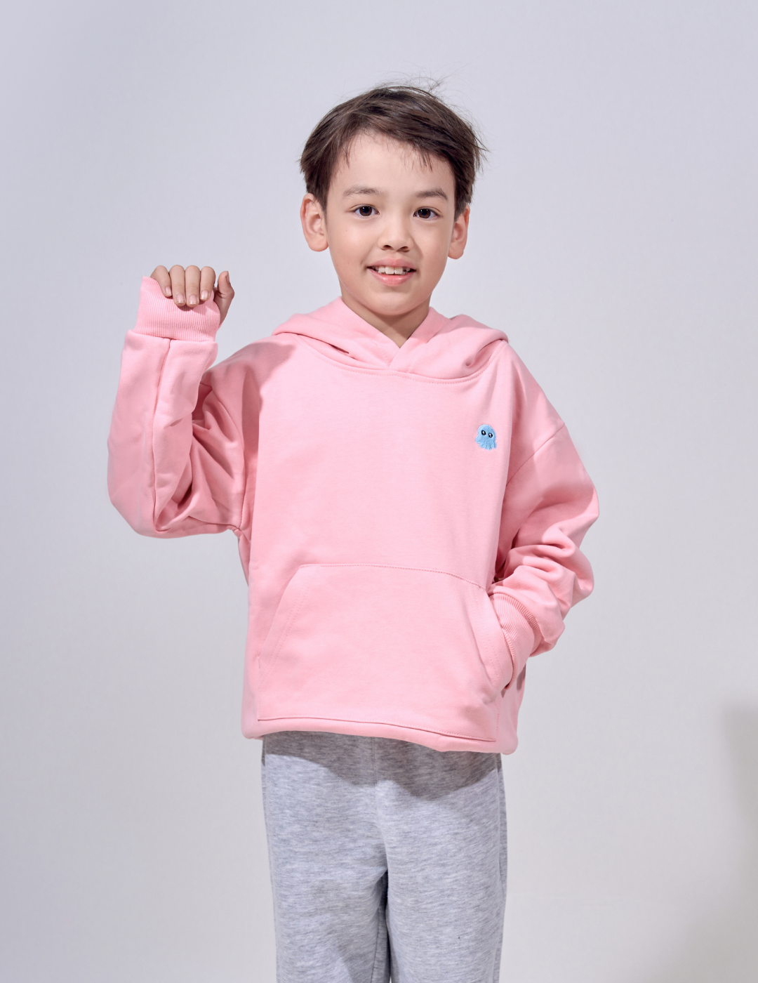 The Essential Kids Squiddy Hoodie Cotton Candy - Weighted Kids Hoodies With Builtin Squishies #Colour_Cotton Candy