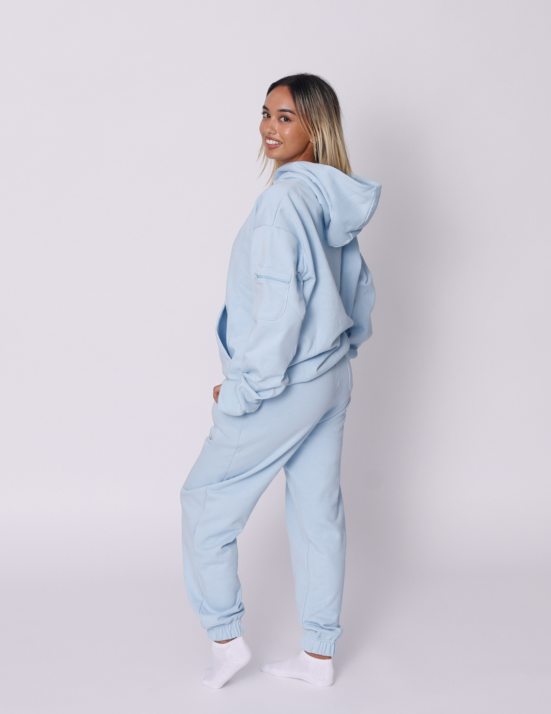 The Essential Squiddy Hoodie Baby Blue - Weighted Hoodies With Builtin Squishies #Colour_Baby Blue