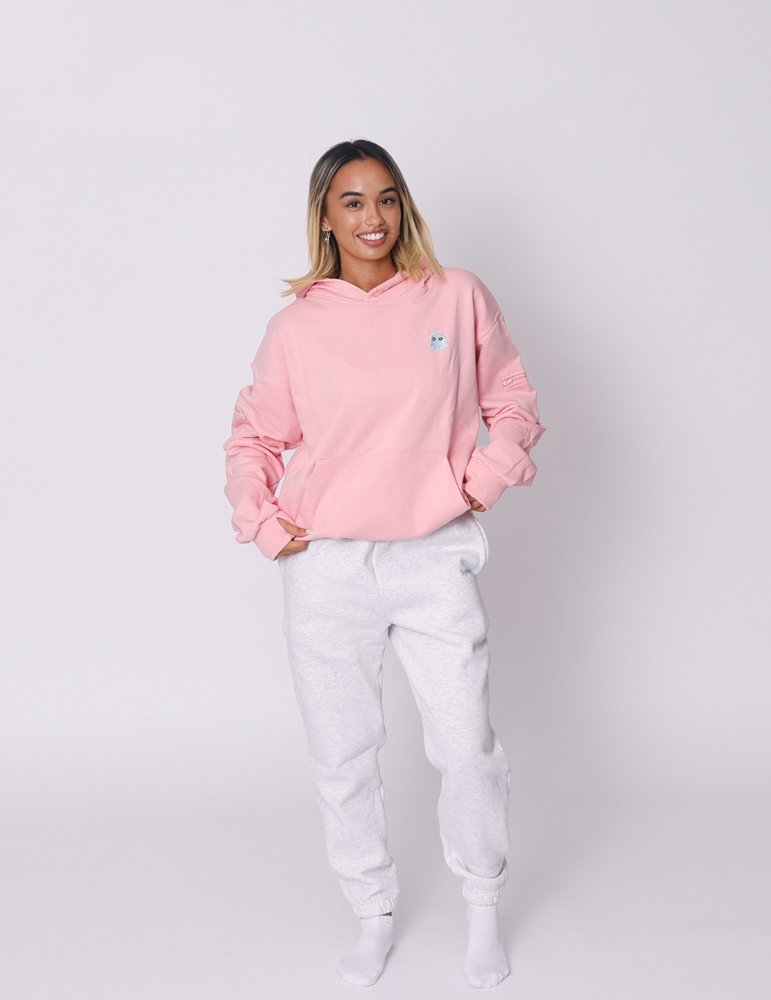 The Essential Squiddy Hoodie Cotton Candy - Weighted Hoodies With Builtin Squishies #Colour_Cotton Candy
