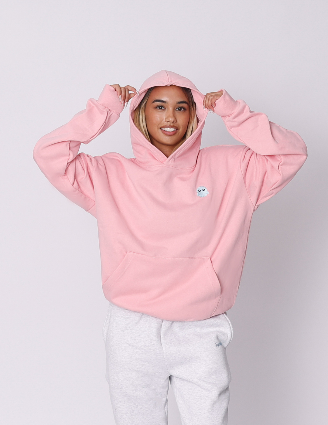 The Essential Squiddy Hoodie Cotton Candy - Weighted Hoodies With Builtin Squishies #Colour_Cotton Candy