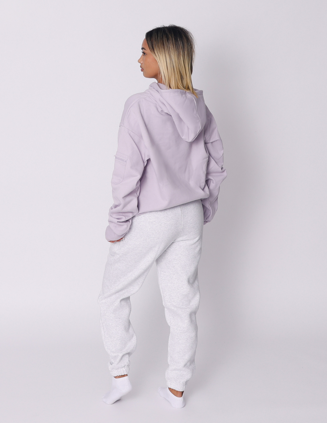 The Essential Squiddy Hoodie Light Lavender - Weighted Hoodies With Builtin Squishies #Colour_Light Lavender
