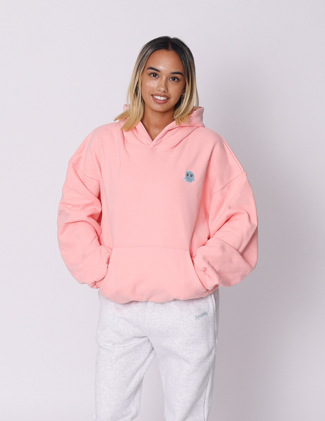 The Signature Squiddy Hoodie - Squiddy - WeightedHoodiesWeightedSweatpantsWithBuiltinSquishiesBubbleGum