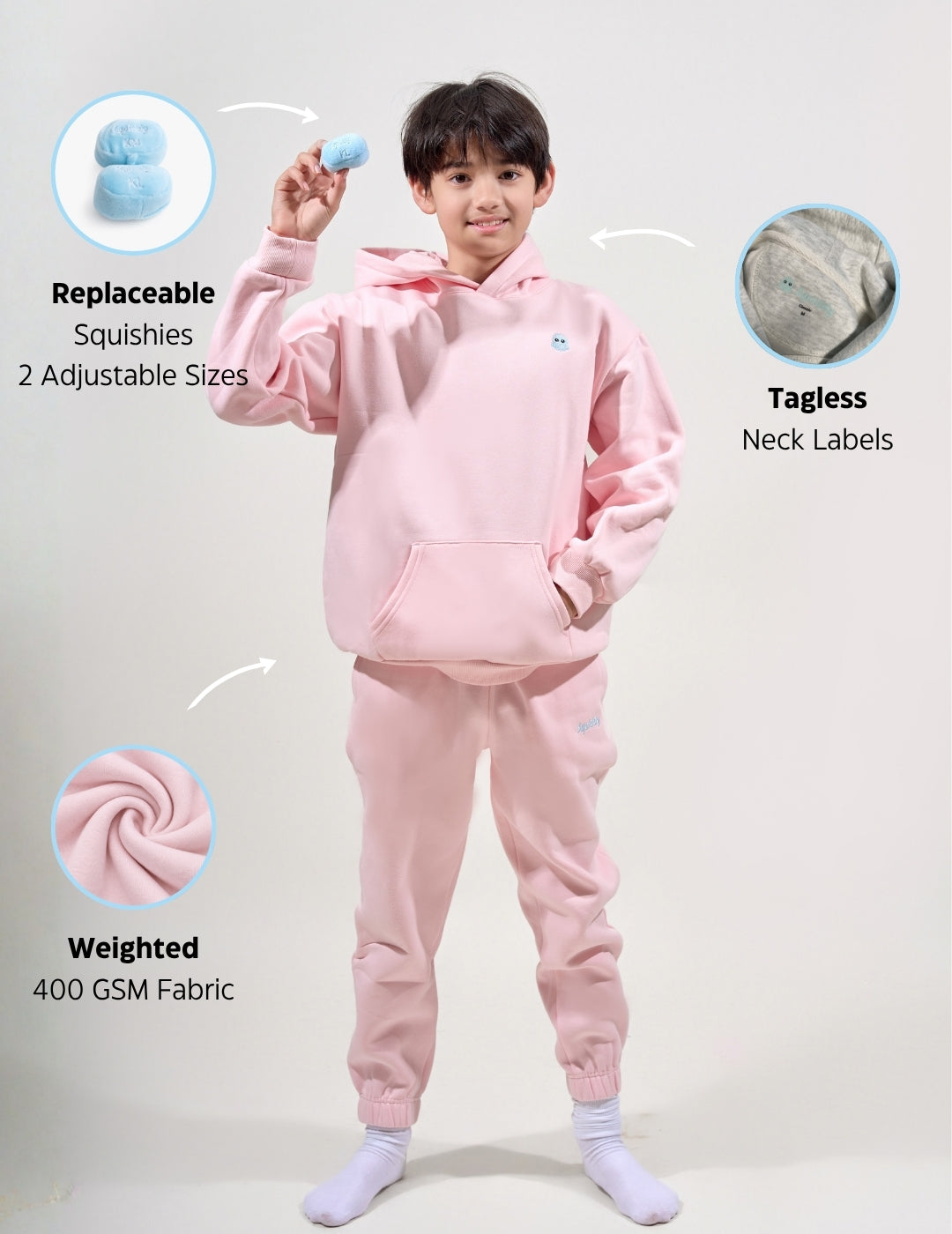 ClassicKidsHoodieBabyPink #Colour_Baby Pink