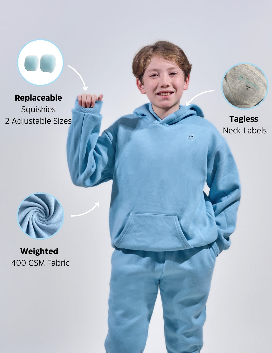 ClassicKidsHoodieSkyBlue #Colour_Sky Blue