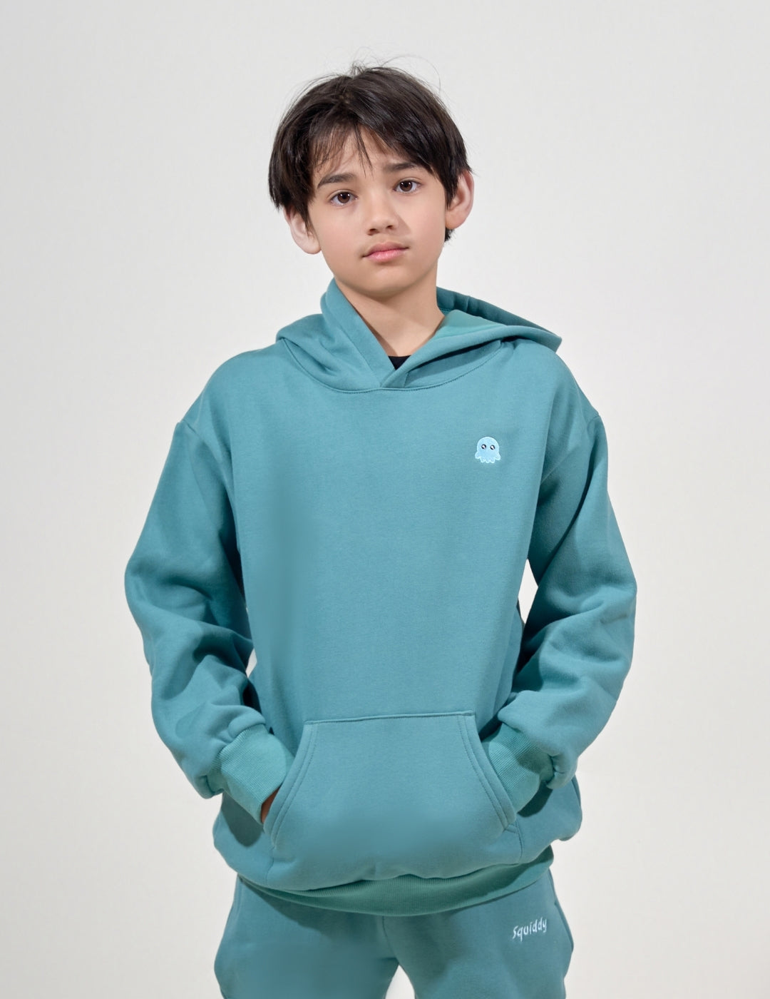 ClassicKidsHoodieTealGreen #Colour_Teal Green