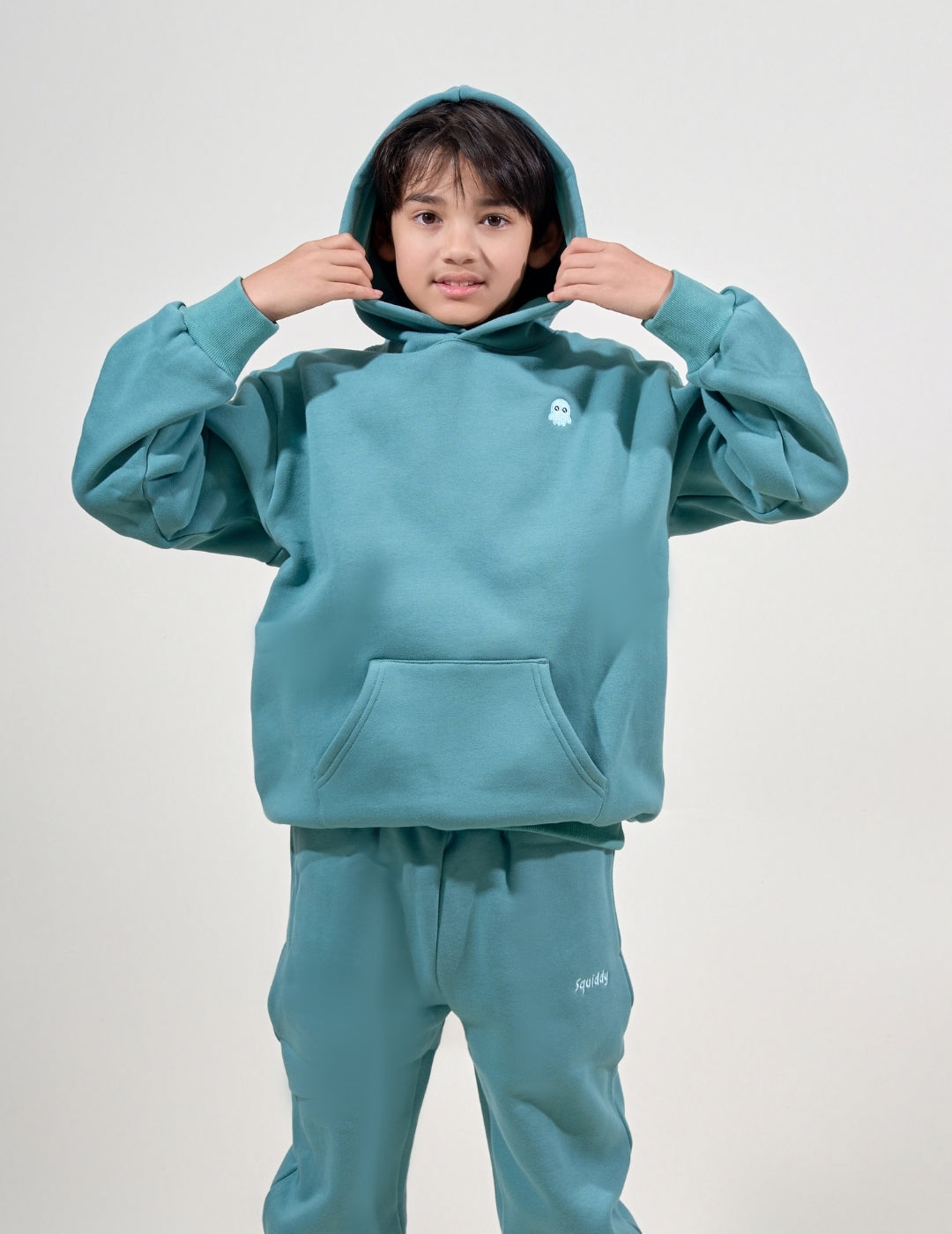 ClassicKidsHoodieTealGreen #Colour_Teal Green