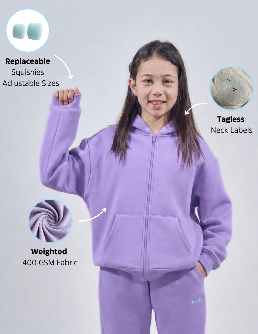 ClassicKidsZipLavenderPurple #Colour_Lavender Purple