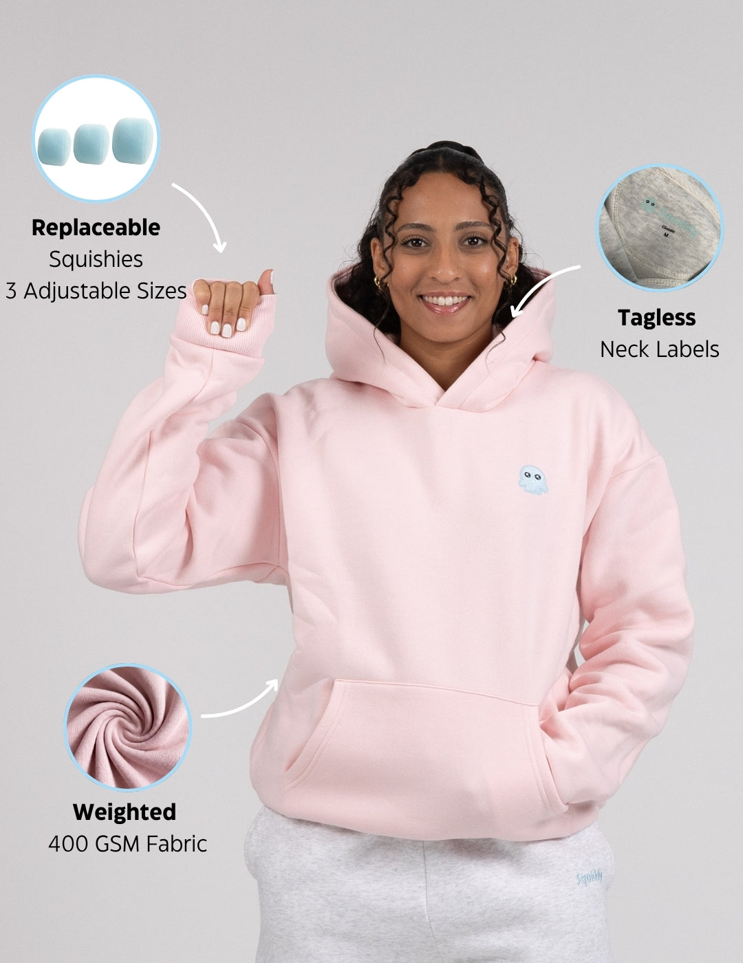 ClassicSquidHoodieBabyPink #Colour_Baby Pink