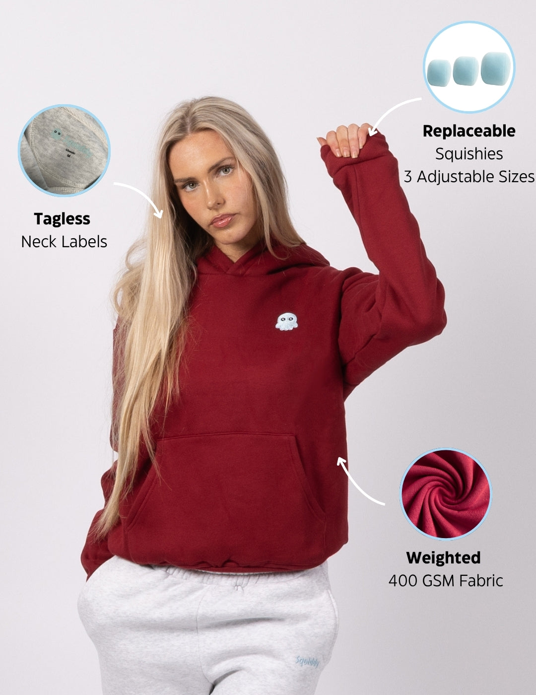 ClassicSquidHoodieMaroon #Colour_Maroon