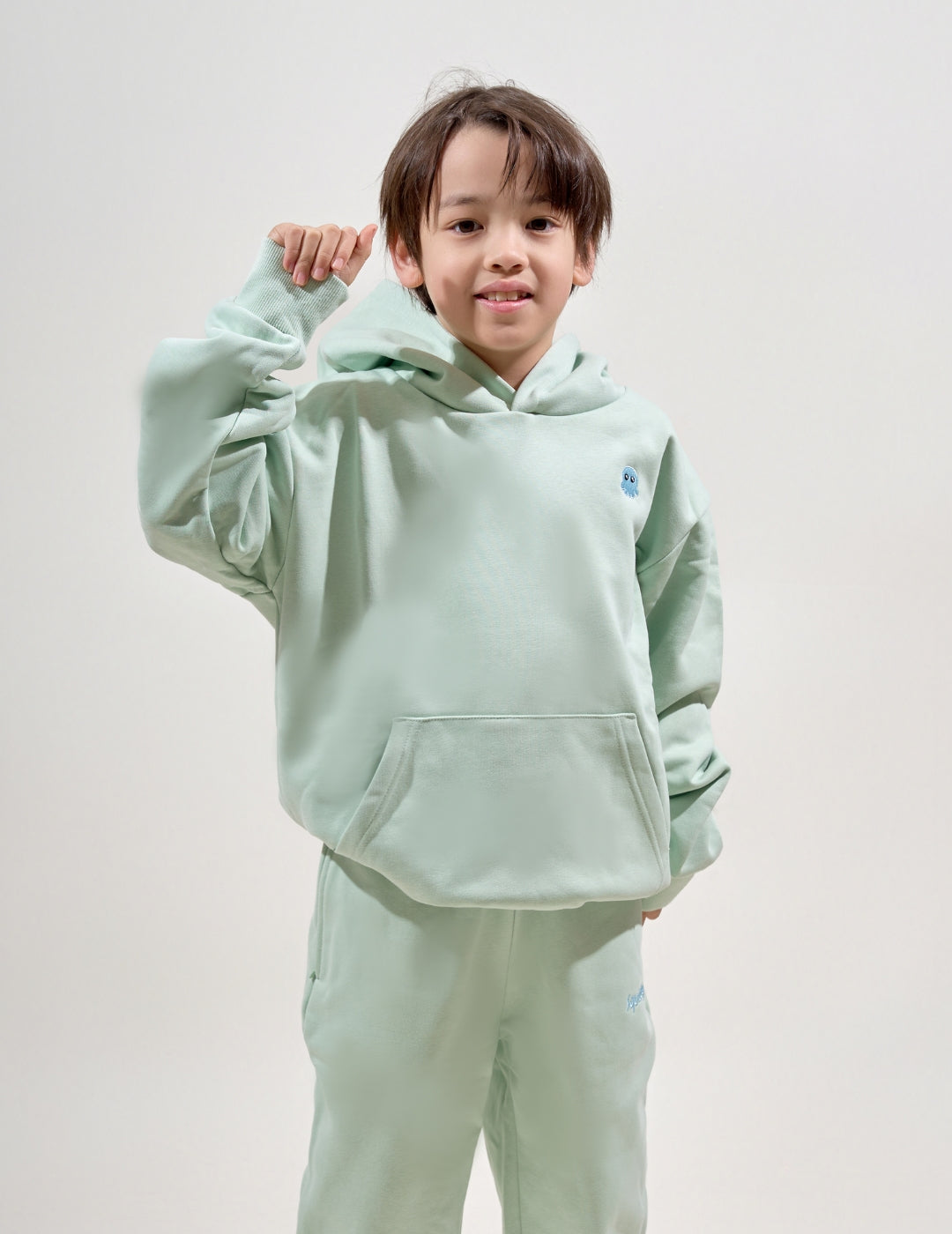 EssentialKidsHoodieMintGreen #Colour_Mint Green
