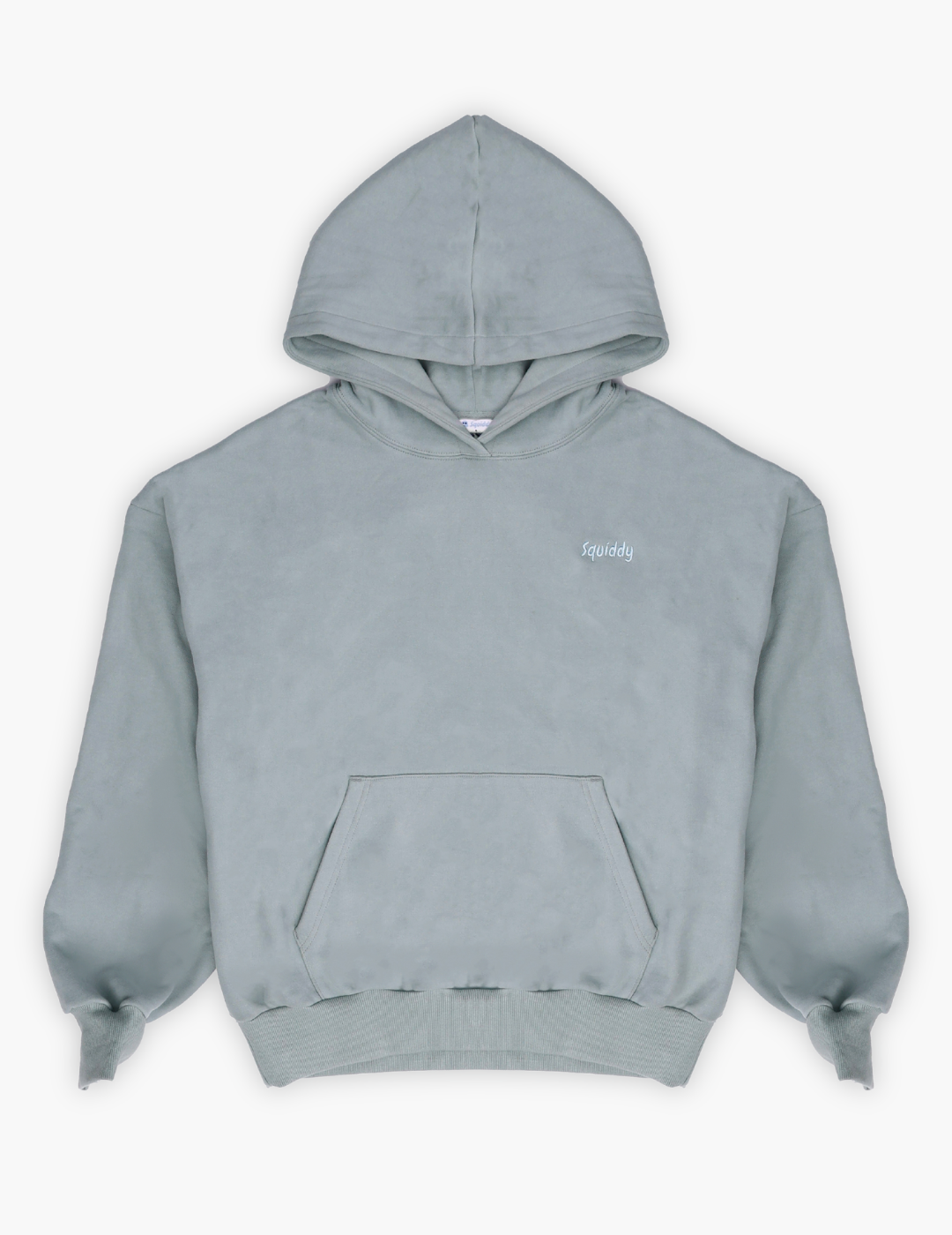 "Squiddy" Signature Hoodie - Squiddy - WeightedHoodiesWithBuiltinSquishies Sage Green Flats