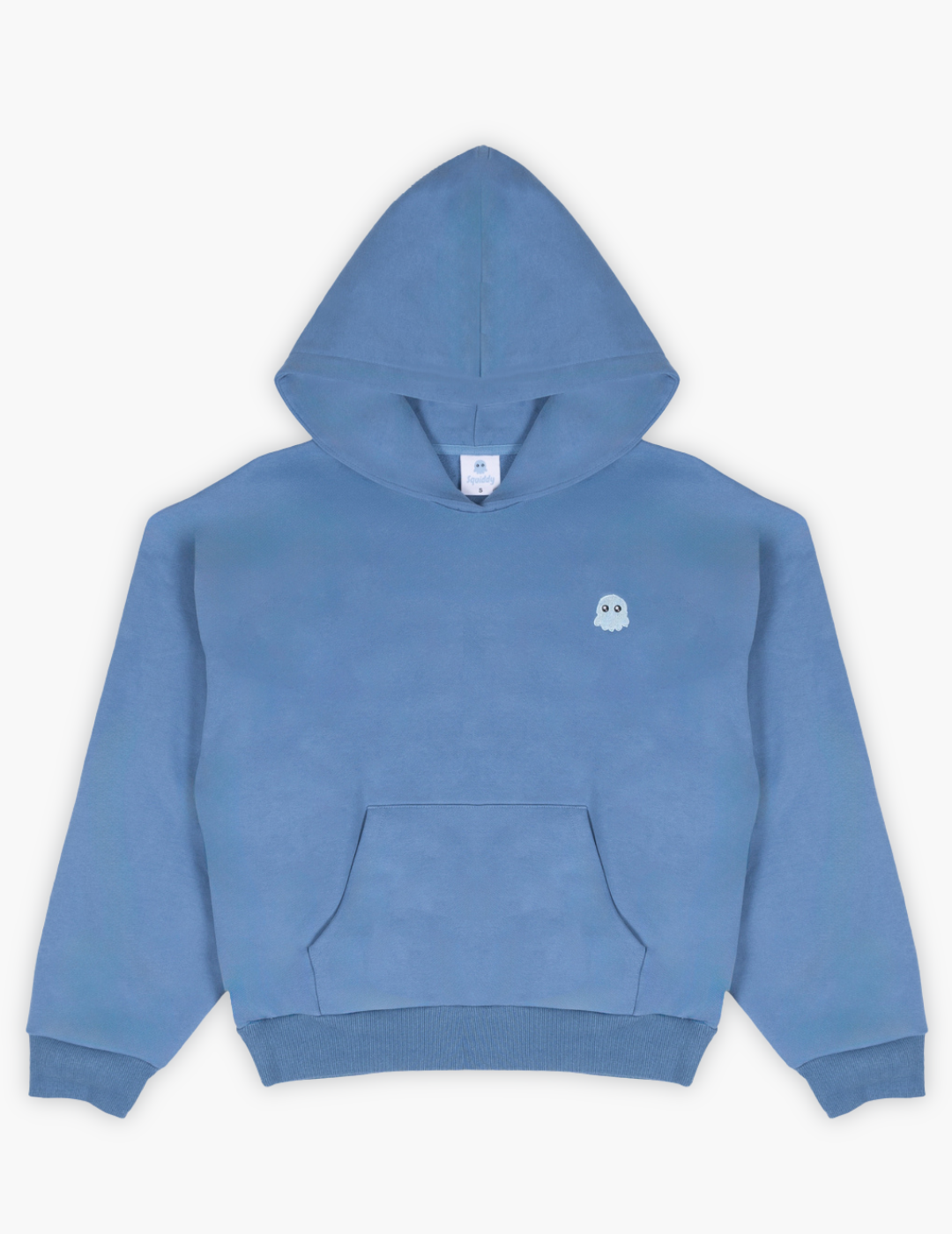 The Signature Squiddy Hoodie - Squiddy - WeightedHoodiesWithBuiltinSquishies Steel Blue Flats