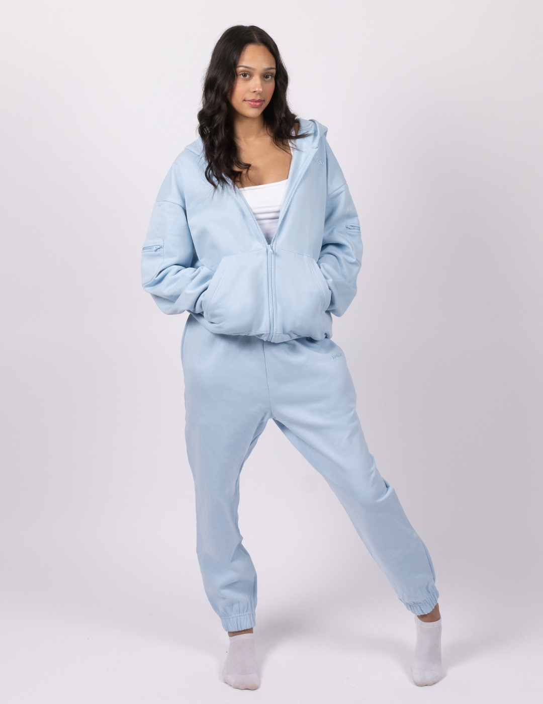 SquiddyEssentialsZipHoodieBabyBlue