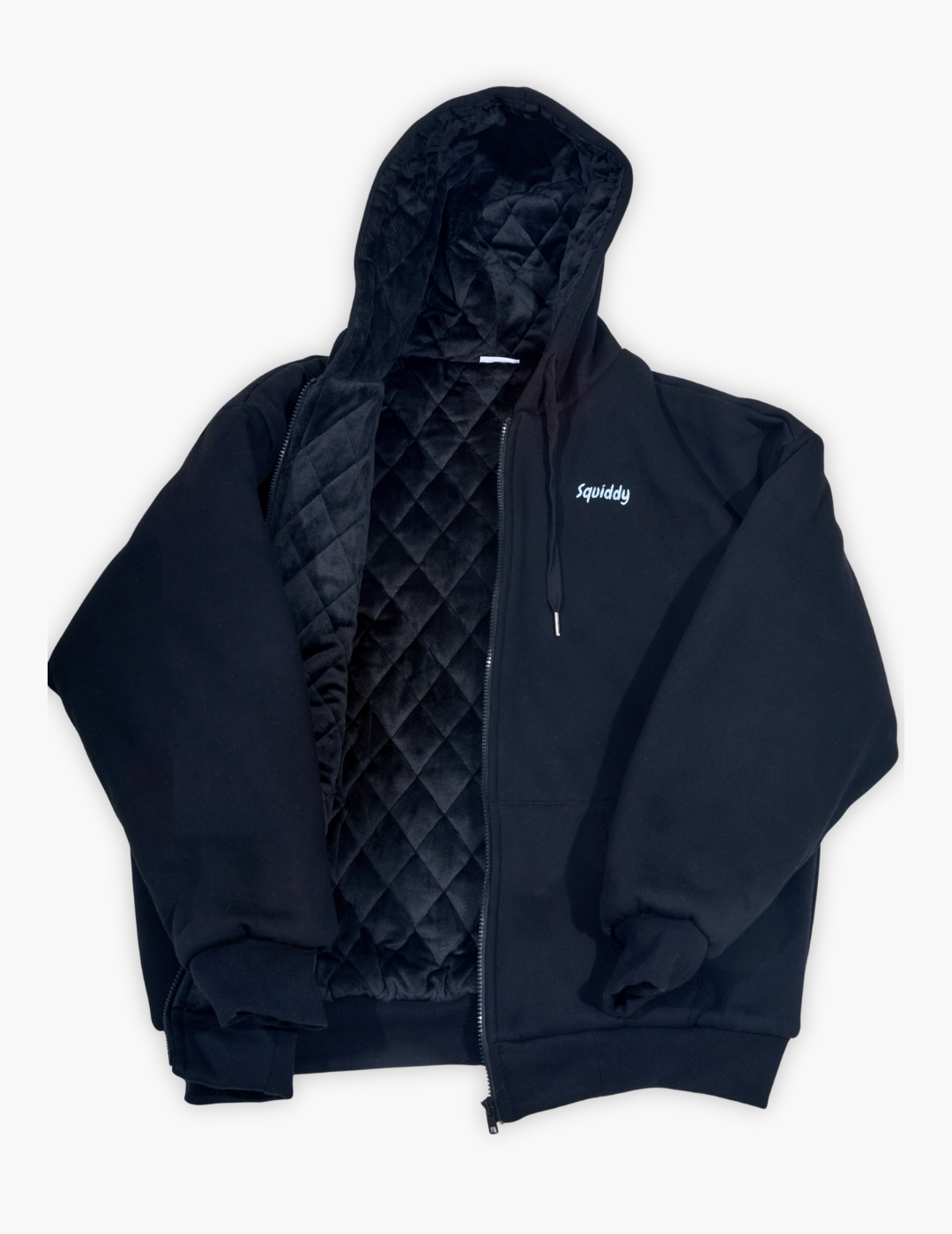 "Squiddy" SuperHeavyweightZipHoodieBlack