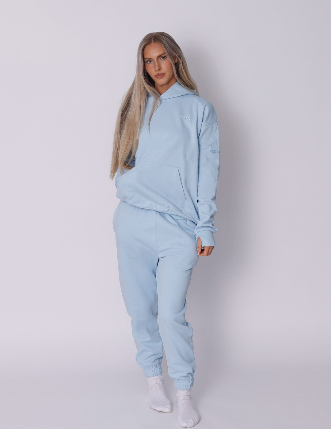 Squiddy Essential Hoodie Baby Blue - Weighted Hoodies With Builtin Squishies #Colour_Baby Blue
