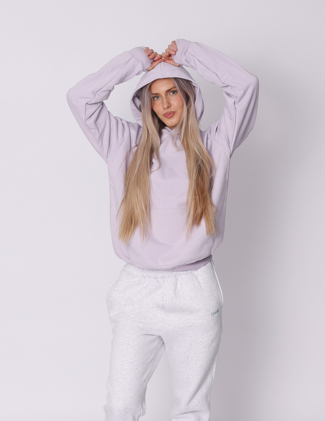 Squiddy Essential Hoodie Light Lavender - Weighted Hoodies With Builtin Squishies #Colour_Light Lavender