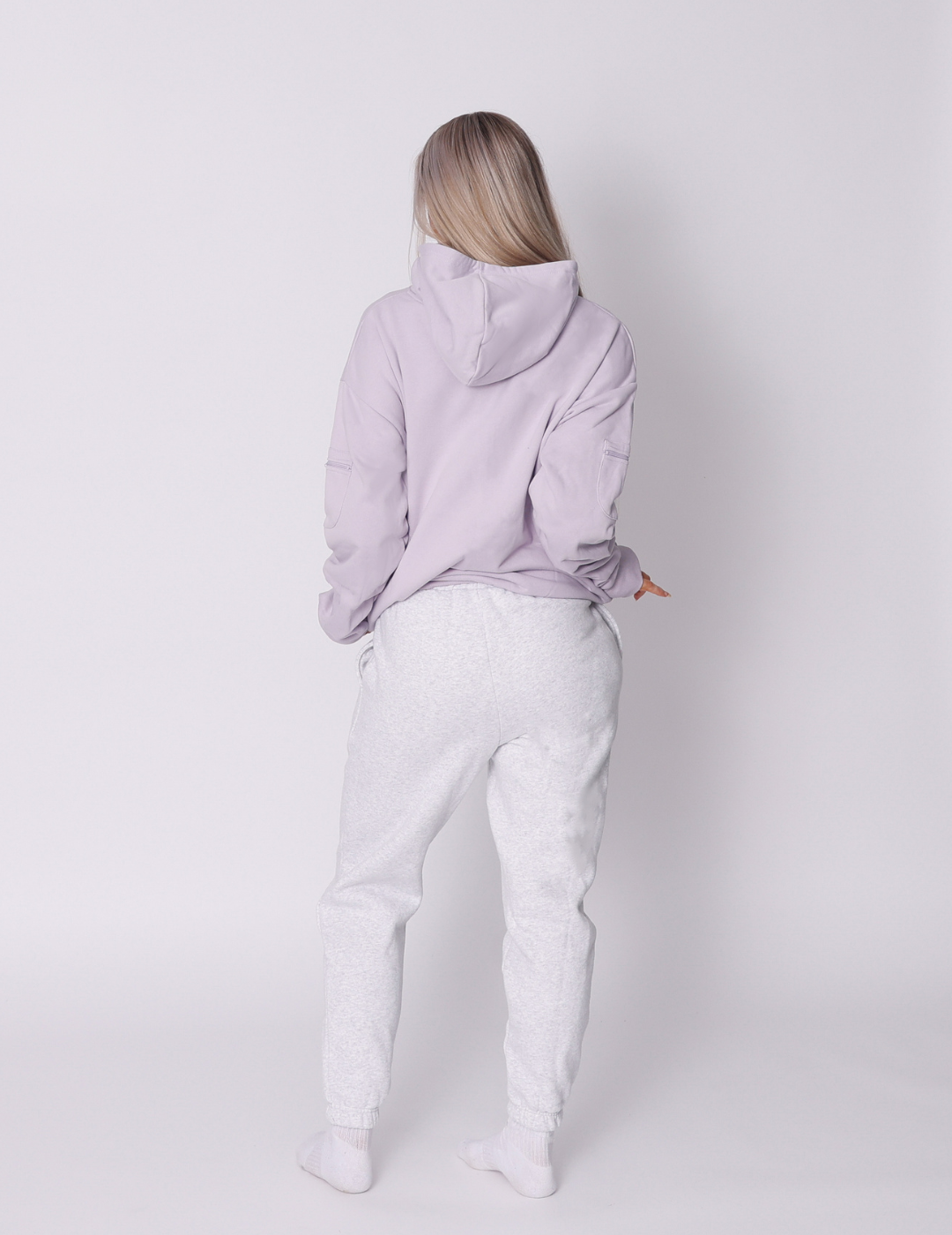 Squiddy Essential Hoodie Light Lavender - Weighted Hoodies With Builtin Squishies #Colour_Light Lavender