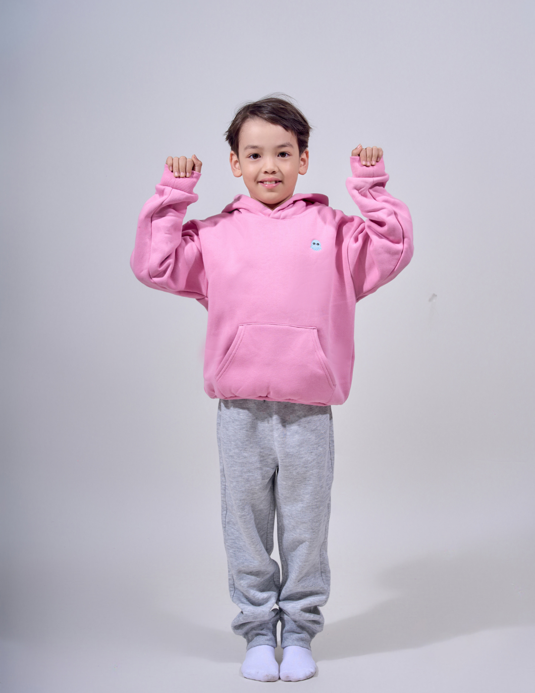 The Classic Kids Squiddy Hoodie RosePink - Weighted Kids Hoodie with Built in Squishies