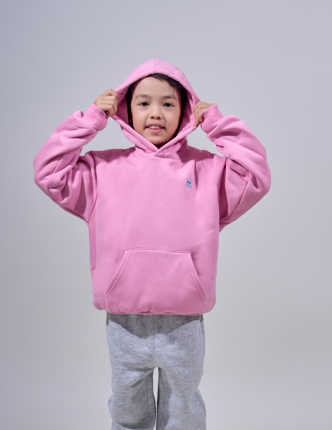The Classic Kids Squiddy Hoodie RosePink - Weighted Kids Hoodie with Built in Squishies