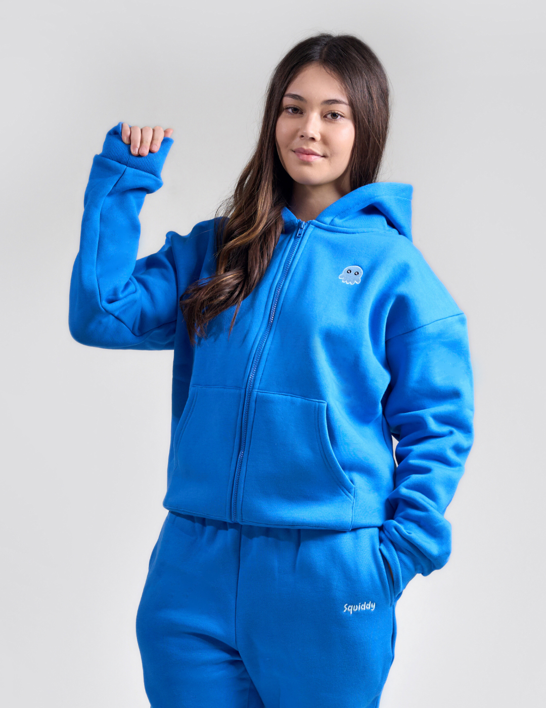 The Classic Squiddy Zip Hoodie - Squiddy - WeightedHoodiesWeightedSweatpantsWithBuiltinSquishies