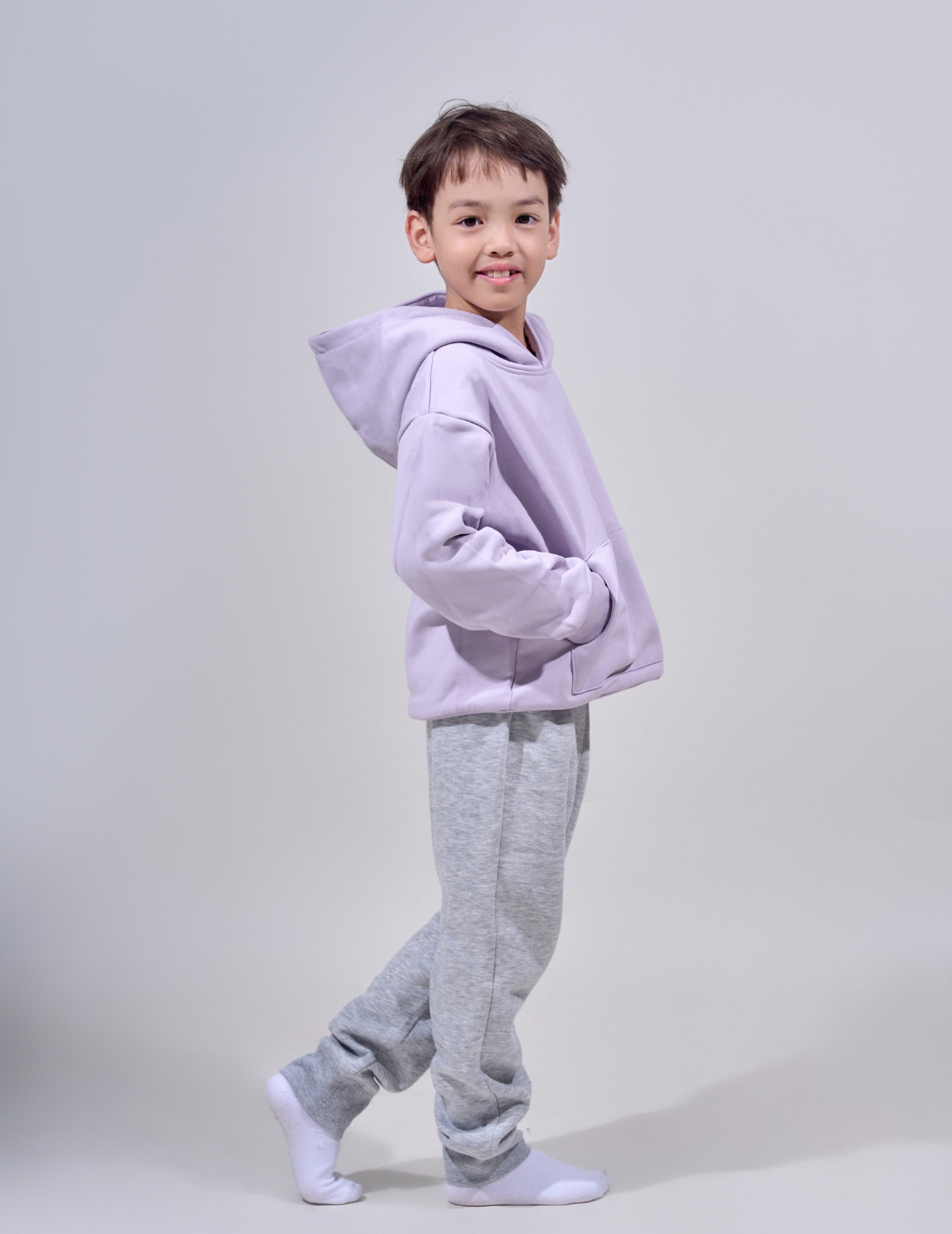 The Essential Kids Squiddy Hoodie Light Lavender - Weighted Kids Hoodies With Builtin Squishies #Colour_Light Lavender
