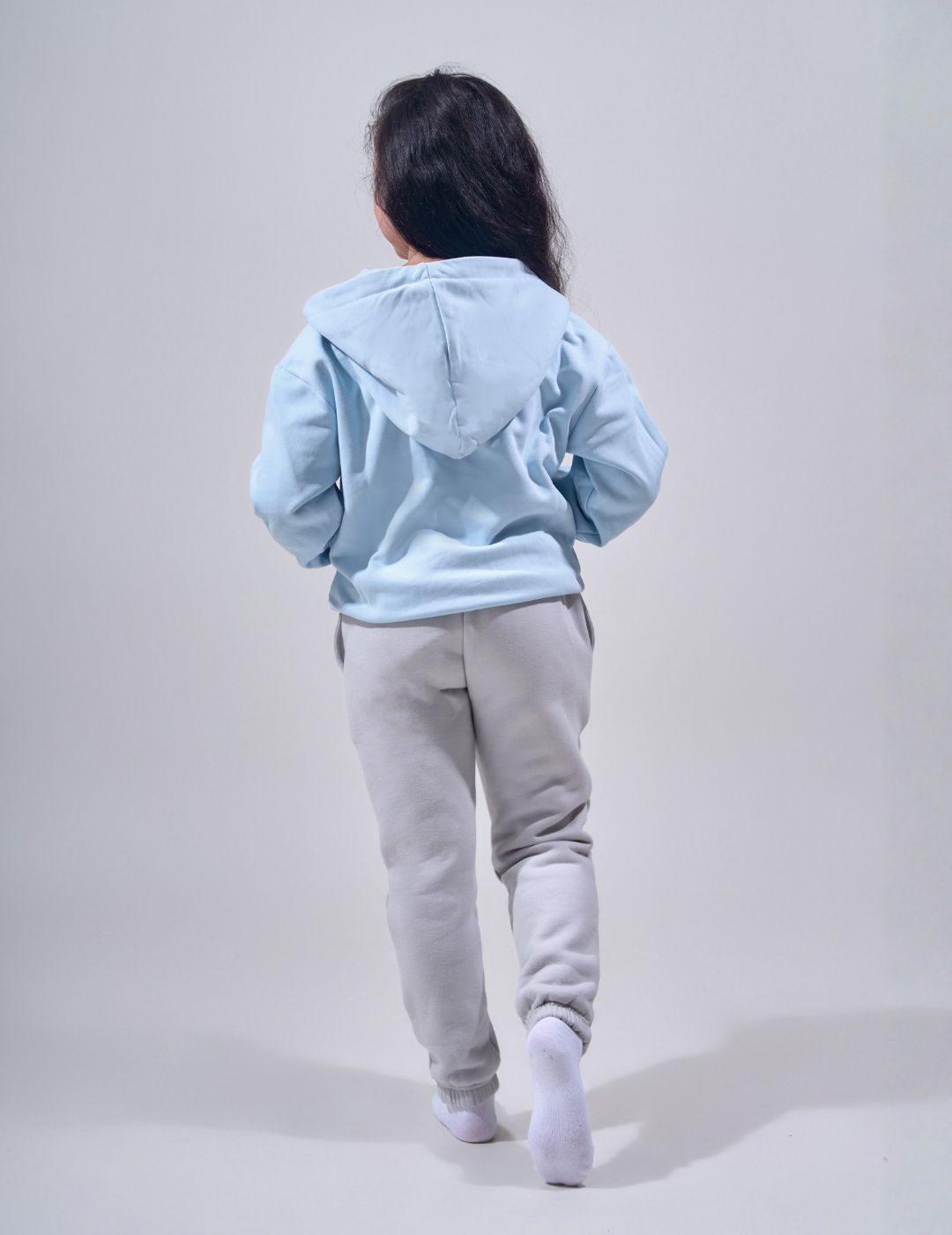 The Essential Kids Squiddy Zip Hoodie- Baby Blue - Weighted Kids Hoodies With Builtin Squishies Colour_Baby Blue