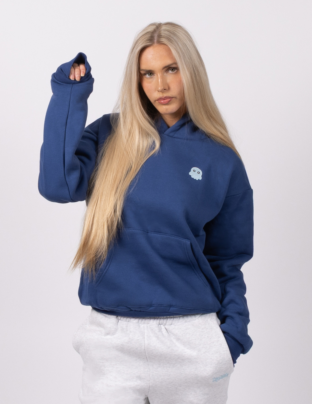 The Classic Squiddy Hoodie - Navy Blue1